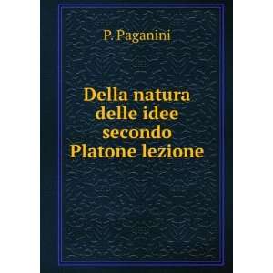    Della natura delle idee secondo Platone lezione P. Paganini Books