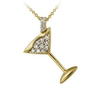  Icz Stonez Two tone Sterling Silver Cubic Zirconia Martini 