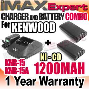 Battery Charger for KENWOOD KNB 15/A TK270G TK370G  