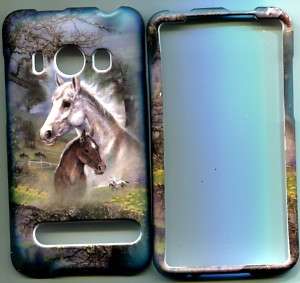 Hard Case Snap on HTC Evo 4G Sprint Faceplate Horses  