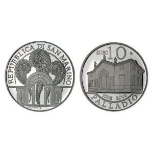   2008 10 Euro Andrea Palladio 22gm Silver Proof Coin: Toys & Games