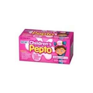  Childrens Pepto Chewable Tabs Bubble Gum 24: Health 