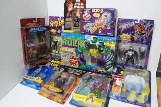 Mixed lot of Mint in box (MIB) and mint on card (MOC) figures kenner 