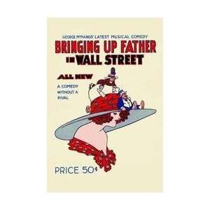  Bringing Up Father in Wall Street 12x18 Giclee on canvas 