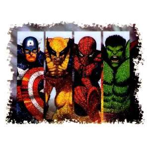  Heroes ~ Captain America ~ Wolverine ~ Spider man ~ Incredible Hulk 