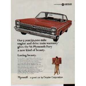 / 50,000 mile engine and drive train warranty gives the 66 Plymouth 