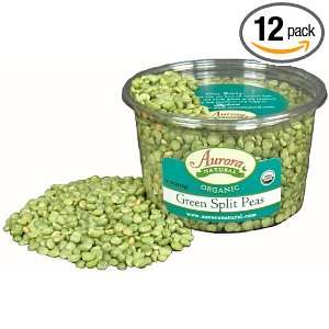 Aurora Products Inc. Split Peas Green Organic, 16 Ounce Tub (Pack of 