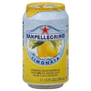  San Pellegrino, Sparkling Lemon, 6 x 11.10 Z (Pack of 4 