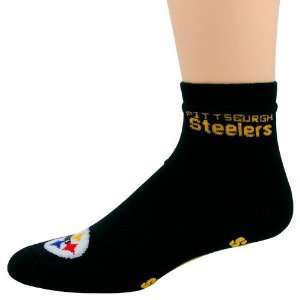  Pittsburgh Steelers Black Slipper Socks