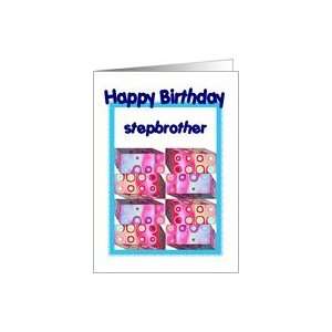  Stepbrother Birthday with Colorful Gifts Card Health 