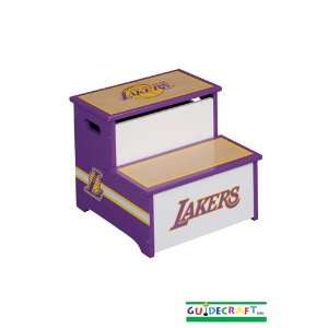   Guidecraft NBA Los Angeles Lakers Storage Step Up: Sports & Outdoors