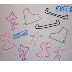  Figure Skating Themed Rubber Bands: Toys & Games