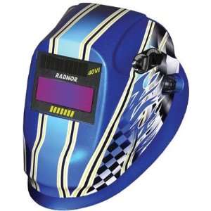 Black And White Speedway 40Vi Fixed Front Welding Helmet With 90mm X 