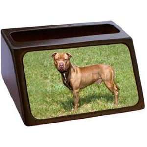  American Pitbull Business Card Holder: Office Products