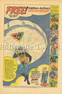 1967 Captain Action 9 Super Heroes Parachute Offer Ad  
