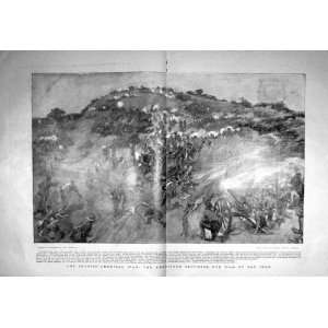   1898 Americans Storming Hill San Juan General Laughton: Home & Kitchen