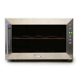    Magic Chef 8 Bottle Stainless Steel Wine Cooler: Kitchen & Dining