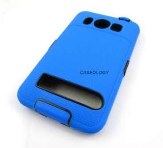 BLUE IMPACT PHONE COVER HARD CASE SPRINT HTC EVO 4G  