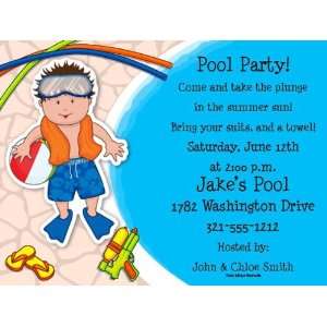  Pool Boy Wigglers Party Invitations Toys & Games
