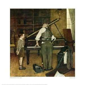  Norman Rockwell   Piano Tuner Giclee