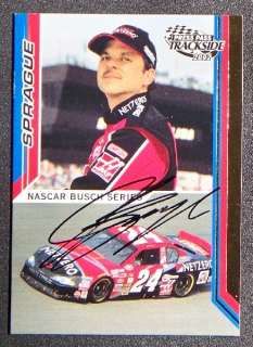 Jack Sprague 2002 Press Pass NASCAR Signed Card  