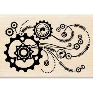  Inkadinkado Steampunk Flourish Wood Stamp Arts, Crafts & Sewing