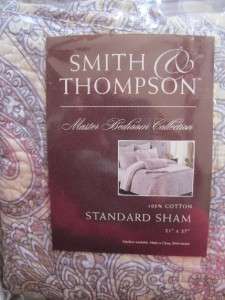 New Smith & Thompson Master Bedroom Collection Quilted Standard Pillow 