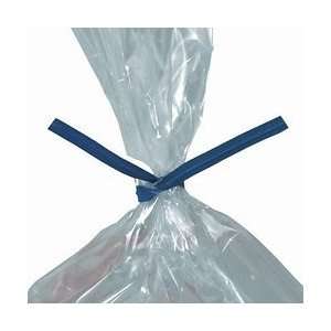  Box Partners PBT6B .18 in. x 6 in. Blue Paper Poly Bag 