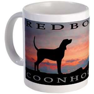  Redbone Coonhound Sunset Pets Mug by  Kitchen 