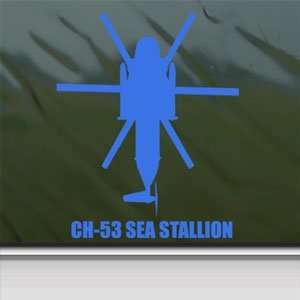  CH 53 SEA STALLION Blue Decal Military Soldier Car Blue 