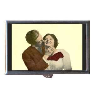  1914 Young Couple Kiss Retro, Coin, Mint or Pill Box Made 