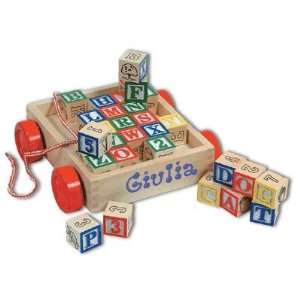  Personalized Childrens ABC Block Cart: Toys & Games
