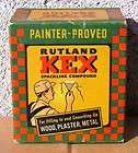 RARE BOX OF RUTLAND KEX SPACKLING COMPOUND PAINT/ PAINTS COLLECTIBLE