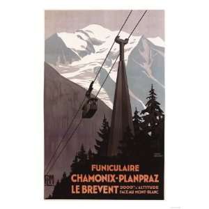  Chamonix Mont Blanc, France   Funiculaire Le Brevent Cable 