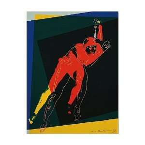  Speed Skater, 1983 Finest LAMINATED Print Andy Warhol 