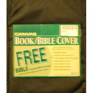 Canvas Bible Cover (With Free Bible)
