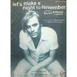  Sheet Music Adams Lets Make A Night To Remember 118 
