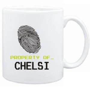  Mug White  Property of _ Chelsi   Fingerprint  Female 