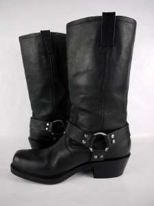 Womens Size 9.5 MOSSIMO SUPPLY COMPANY BLACK LEATHER MOTORCYCLE 