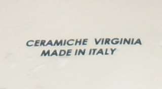 Lovely 15 Ceramiche Virginia Italian Majolica Pitcher  