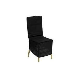  Flash Black Fabric Chiavari Chair Storage Cover: Home 