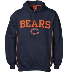  Chicago Bears Navy Blue Big Break Hoody Sweatshirt: Sports 