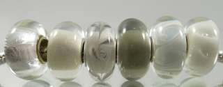 AUTHENTIC MURANO GLASS EUROPEAN BEADS SILVER Z110  