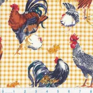   Harvest The Roost Saffron Fabric By The Yard Arts, Crafts & Sewing