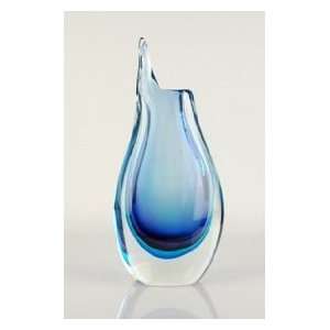 Murano Glass Vase Blue & Purple Sommerso Wonderful 100% Hand Blown Art 