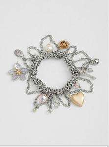 AUTHENTIC GUESS Flower Charm Bracelet  