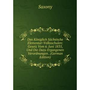   . (German Edition) Saxony 9785874175450  Books