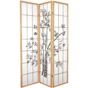  6 ft. Tall Lucky Bamboo Room Divider  Natural   3P