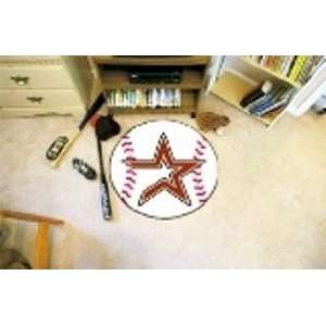   Astros Baseball Shaped Door Mat Rug:  Home & Kitchen