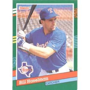  1991 Donruss # 679 Bill Haselman Texas Rangers Baseball 